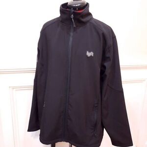 LYFT driver Black Fleece Lined Jacket‎ X-large XL Unisex full zip soft shell 1K